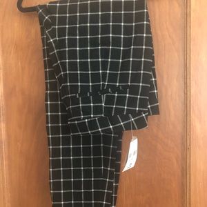 FOREVER 21 PLUS Grid-Print Woven Pants